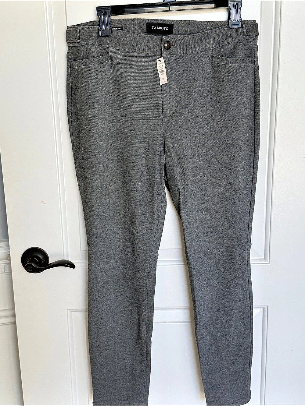 Talbots Lexington Pant Gray Ankle Pants Size 8P NWT